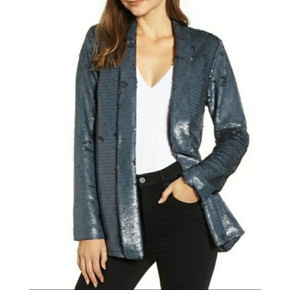 Cupcakes & Cashmere Anastasia Sequined Open Jacket
